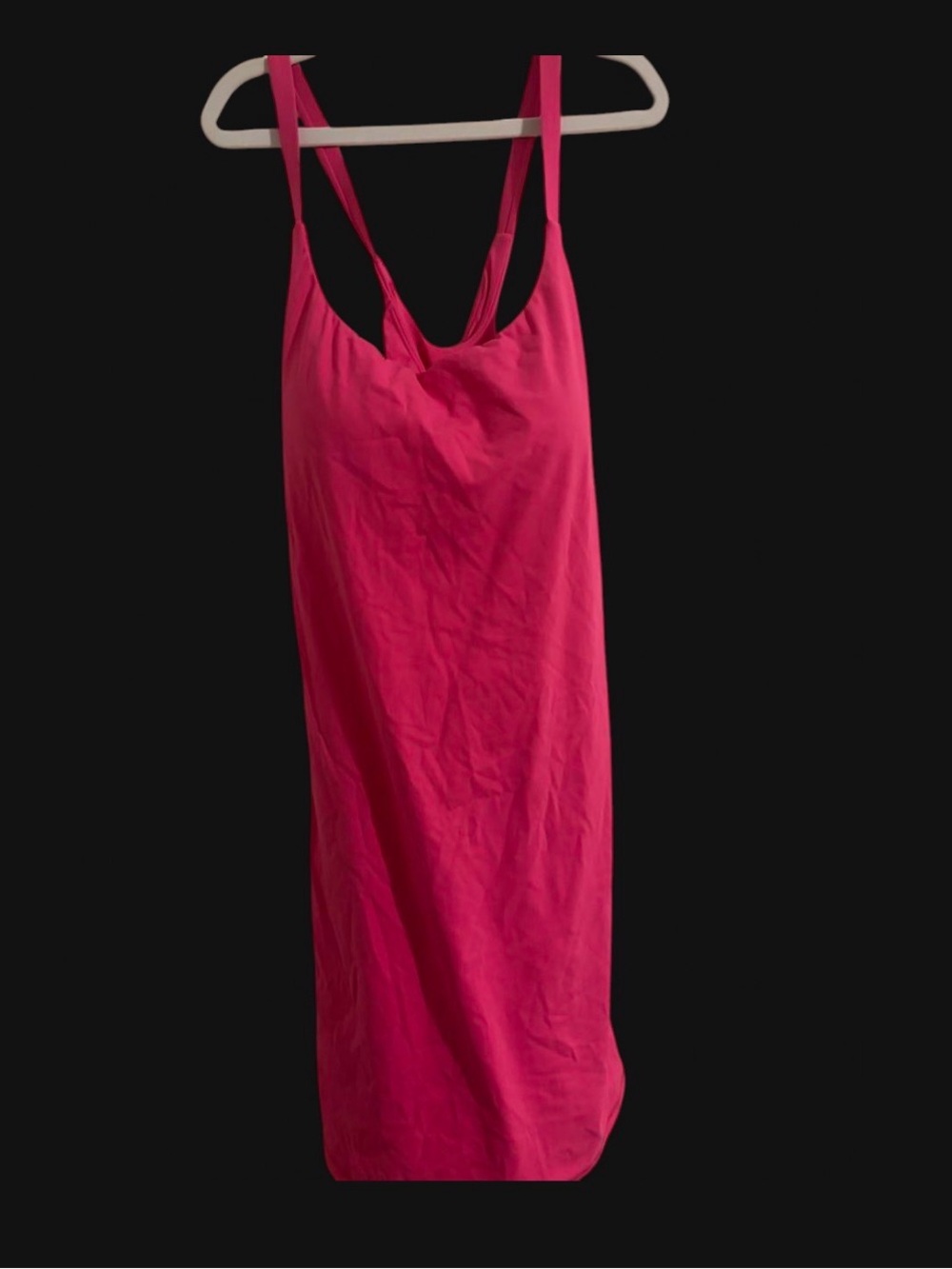 Women's Bright Pink Slip Dress - Classic Sleek Nightwear